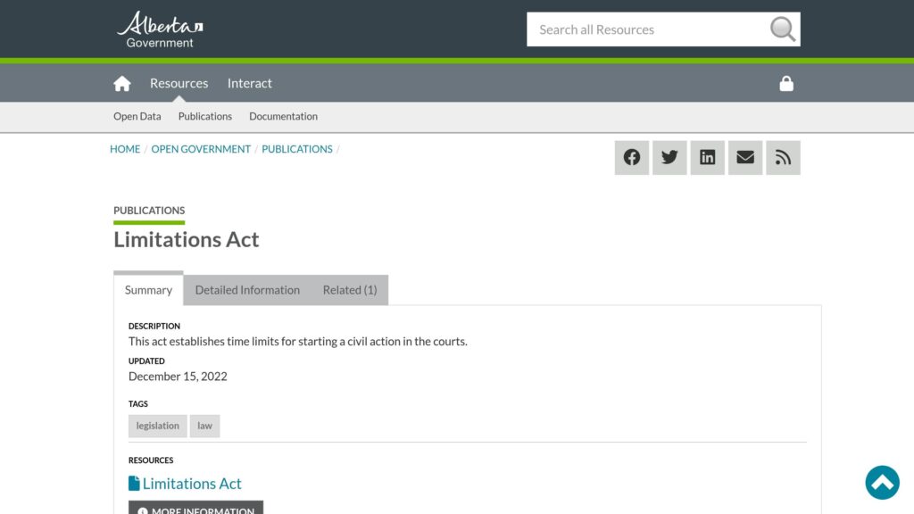 Alberta Limitations Act, Filing Claims with Edmonton Injury Lawyers